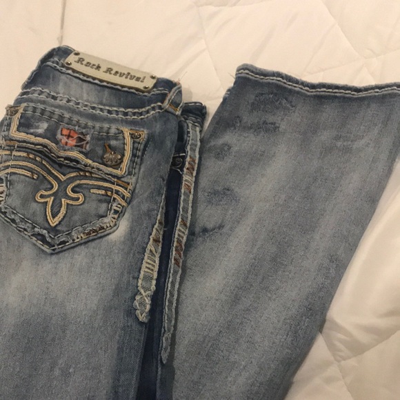 Rock Jeans size 26 Bootcut - Picture 2 of 3